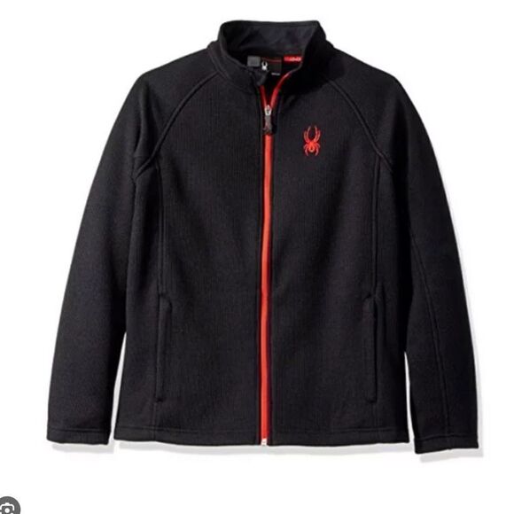 Spyder  Men's Black Constant Knit Full Zip Jacket - Picture 3 of 12